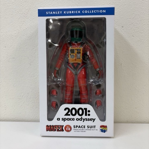 メディコムトイ MAFEX SPACE SUIT GREEN HELMET ORANGE SUIT Ver. 2001年宇宙の旅 フィギュア 未開封